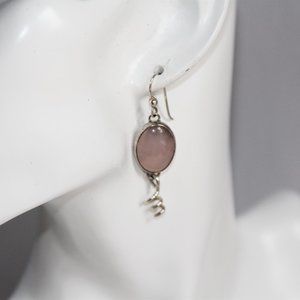Kim Crocker Sterling Silver Rose Quartz Earrings